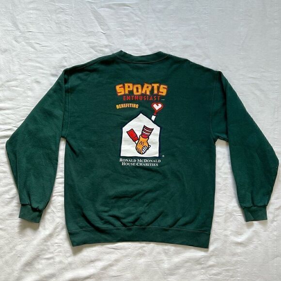 Vintage Asics Green 1999 Disney/Ronald McDonald crewneck, size medium - Picture 4 of 11